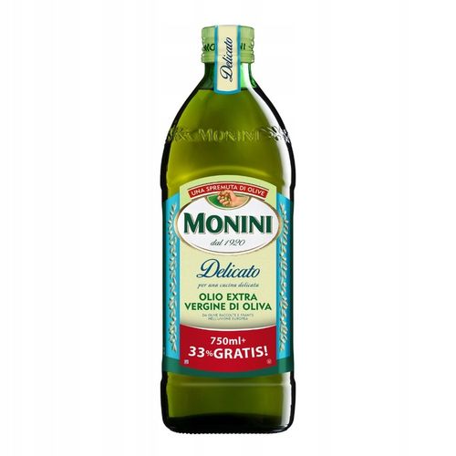 Monini Delicato Oliwa Z Oliwek 1 Litr Extra Vergine (750ml + 33% Gratis) na Arena.pl