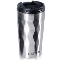 Kubek Termiczny Stalowy Szczelny Nie Przecieka Zamykany Samochodowy Srebrny