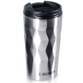 Kubek Termiczny Stalowy Szczelny Nie Przecieka Zamykany Samochodowy Srebrny