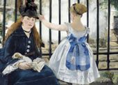 Plakat 18x13cm The Railway, Edouard Manet Vintage do Salonu