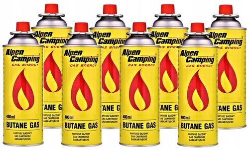 8x KARTUSZ GAZOWY + PALNIK KUCHENKA NABÓJ 400ML na Arena.pl