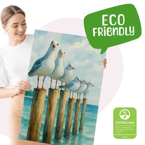 Obraz Na Płótnie Malowane Mewy 40cm x 50cm na Arena.pl