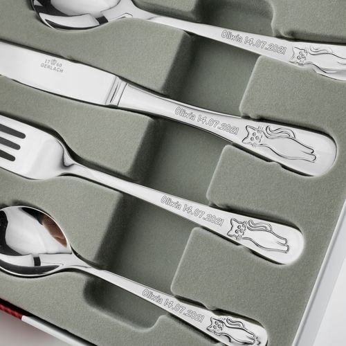 Sztućce dla dzieci + GRAWER GERLACH BON TON kotki na Arena.pl