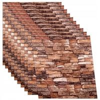 x10 PANEL PANELE ŚCIENNE 3D SAMOPRZYLEPNE TAPETA CEGŁA PŁYTA KASETON 5,4 m2