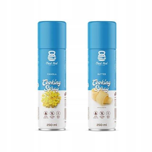 OLEJ RZEPAKOWY + MASŁO W SPRAYU COOKING SPRAY DIETA ODCHUDZANIE zestaw na Arena.pl