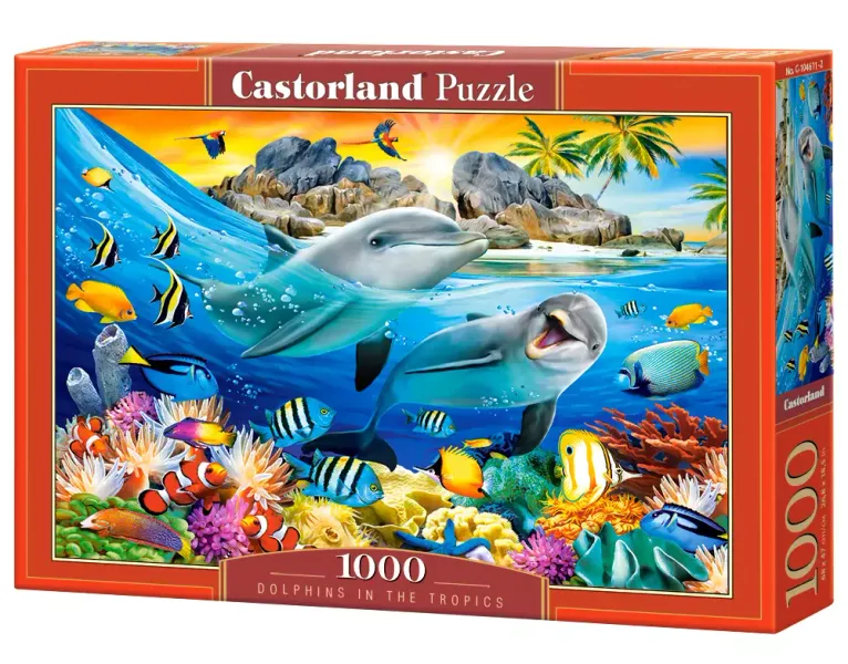 Puzzle 1000 elementów. Dolphins in the Tropics zdjęcie 1