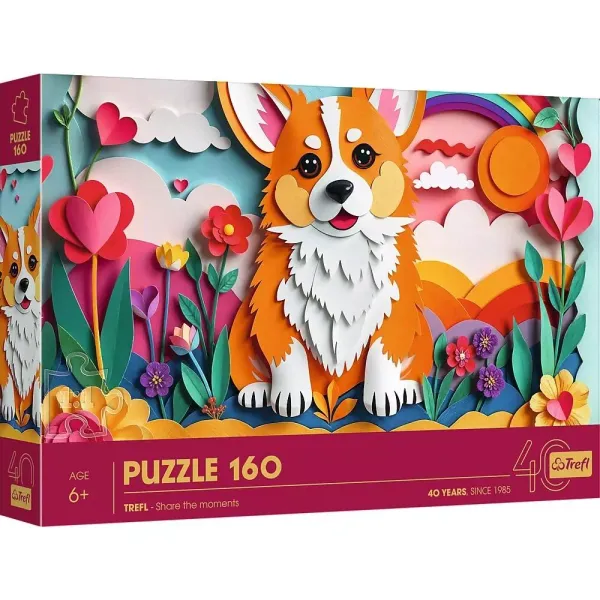 Puzzle 160 Paper Art: Piesek Trefl zdjęcie 1