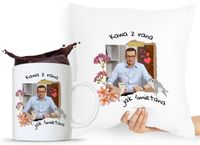 Zestaw Poduszka + Kubek Prezent Mateusz Morawiecki Z Nadrukiem Ze Zdjęciem