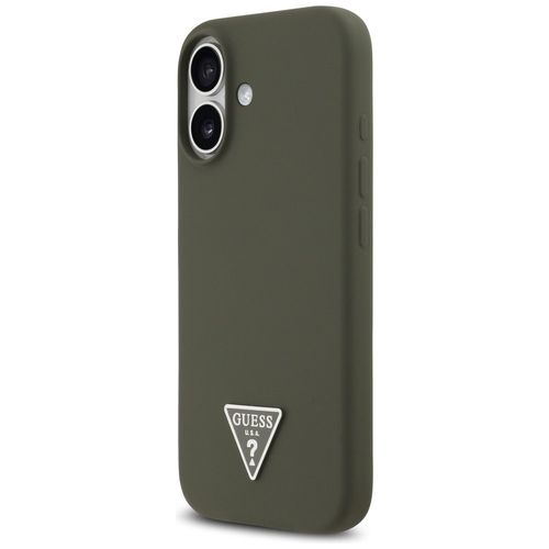 Etui Guess Silicone Triangle Logo MagSafe do iPhone 17 khaki na Arena.pl