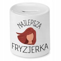 Skarbonka Fryzjera Fryzjerki Najlepsza Fryzjerka Z Nadrukiem Ze Zdjęciem