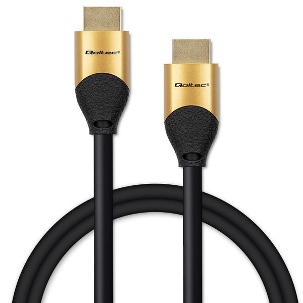 Qoltec Kabel HDMI v2.1 Ultra high speed 8K 60Hz 28AWG GOLD 2m zdjęcie 8
