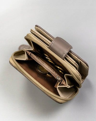 klasyczny, pojemny portfel damski ze skóry ekologicznej - 4u cavaldi na Arena.pl