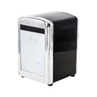 Serwetnik Clarina metal chrom, czarny 1 szt. dyspenser do serwetek