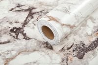 PANEL DEKORACYJNY SAMOPRZYLEPNY PCV BRĄZOWO BEŻOWY MARMUR W ROLCE 280x60cm