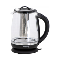 CR 1290 black Czajnik szklany 2,0 L z zaparzaczem oraz regulacją temp.
