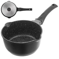 Rondelek Granitowy Rondel Garnek Uchwytem do Gotowania Duszenia 16 cm 1,3L