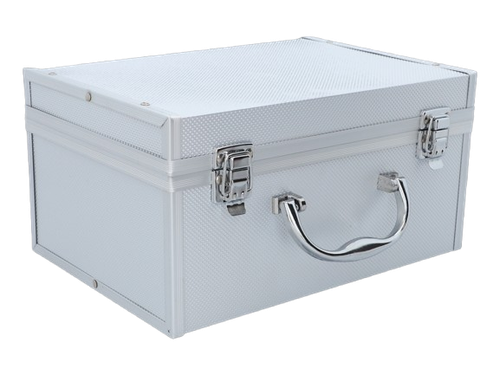 Czerwona Duża Shisha Szisza Fajka Wodna 4 Węże Wysokość 46 cm w Kuferku na Arena.pl