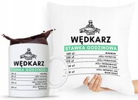 Zestaw Poduszka + Kubek Wędkarza Rybaka Prezent Z Nadrukiem Ze Zdjęciem