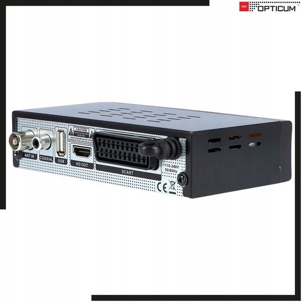 TUNER DVB T2 C OPTICUM AX LION NS HEVC H265 USB FULL HD DEKODER DO TV zdjęcie 8