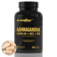 IRONFLEX MAGNEZ ASHWAGANDHA + KSM-66 90 kaps ASHWAGANDA NA STRES ŻEN-SZEŃ