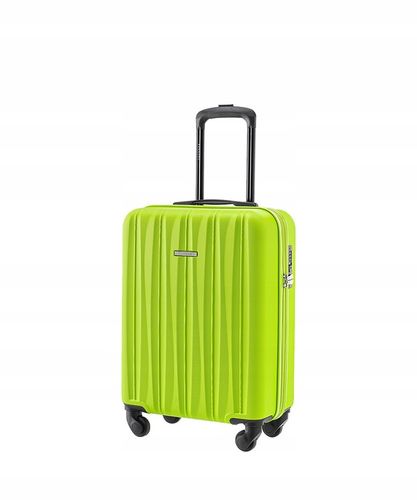 PUCCINI Walizka Kabinowa Podróżna Na Kółkach Do Samolotu Zielona ABS021C-5B na Arena.pl