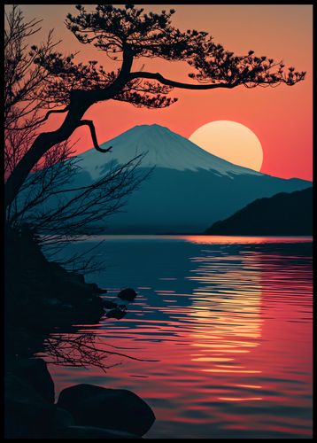 Plakat 67,5x95cm Góra Wieczorem na Arena.pl