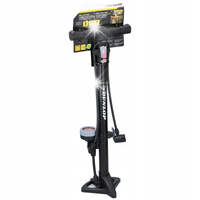 Pompka Rowerowa z Manometrem Pionowa z Wężykiem 2x Końcówki + Gratis Torba