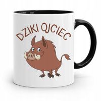 Kubek Czarny Prezent Na Dzień Ojca Dziki Ojciec Z Nadrukiem Ze Zdjęciem