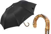 KLASYCZNY SKŁADANY PARASOL CZARNY Z RĄCZKĄ WHANGEE | Luksusowy Parasol