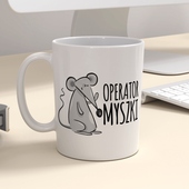 Kubek z nadrukiem dla informatyka - operator myszki