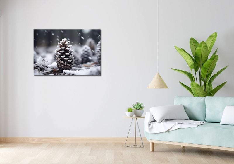 Obraz 90x60cm Zimowy Spokój zdjęcie 2
