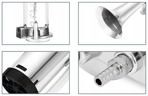 SYGNAŁ KLAKSON PNEUMATYCZNA TRĄBKA FANFARA JAK TIR 139dB Z KOMPRESOREM 12V na Arena.pl