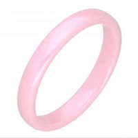 RÓŻOWA GŁADKA OBRĄCZKA PORCELANA CERAMIKA rozm. 19 (9)