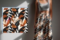 zapis- jesienne liście-- jersey wiskozowy 210g