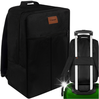 Plecak podróżny Trizand czarny wodoodporny 20 l 40x25x20 cm
