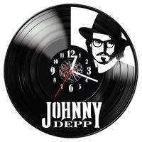 Zegar ścienny z płyty winylowej Johnny Depp 1107.14