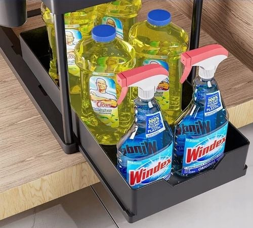 ORGANIZER POD ZLEW 2 POZIOMOWY WYSUWANA PÓŁKA REGAŁ STOJAK DO KUCHNI na Arena.pl