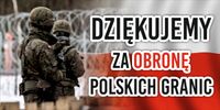 BANER ŚWIĘTO WOJSKA POLSKIEGO 150x75cm dziękujemy za obronę Polskich granic