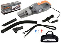 ODKURZACZ SAMOCHODOWY 12V Z KOMPRESOREM BEZWORKOWY 80W STHOR 82953