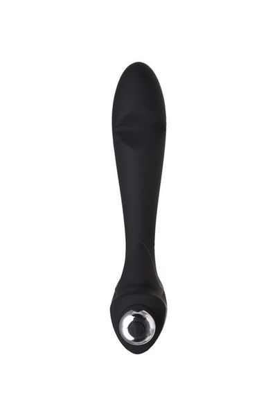 EROTIST First prostate stimulator, silicone, black, 14.4 cm zdjęcie 2