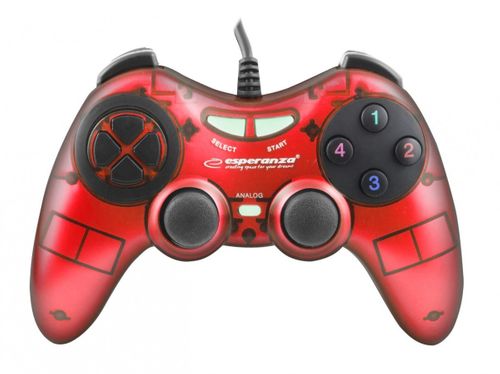 GAMEPAD PC USB FIGHTER CZERWONY na Arena.pl