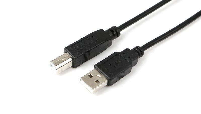 MicroConnect USB2.0 A-B M-M 0,1m BLACK zdjęcie 1