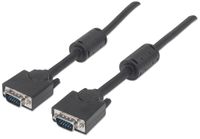 KABEL MONITOROWY SVGA MANHATTAN 15M/15M 10M Z FERRYTEM CZARNY 317696