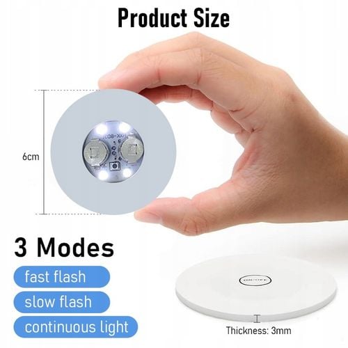 30 LED Coaster LED Naklejka LED Lampki LED do butelek na szampańskie Party na Arena.pl