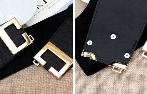 Szeroki Pasek Damski Do Sukienki Elastyczny Modny na Arena.pl