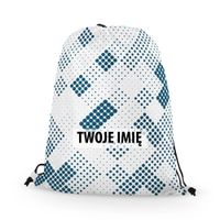WORKO-PLECAK SPORTOWY z Twoim imieniem Niebieskie kropki 203