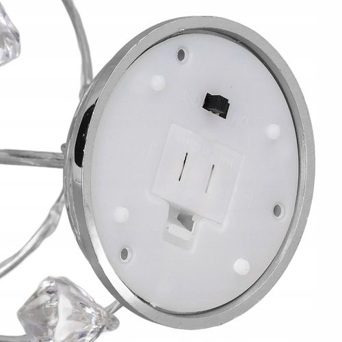 SREBRNA CHOINKA KRYSZTAŁOWA LED LAMPKA OZDOBA na Arena.pl