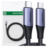 kabel usb-c 3.1 gen.2 ugreen us355, 5a, 100w, 4k, 10gbps, 1m (czarny)