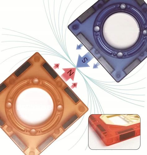 ZESTAW KREATYWNE KLOCKI MAGNETYCZNE DLA DZIECI TOR 96EL KULODROM PREZENT na Arena.pl