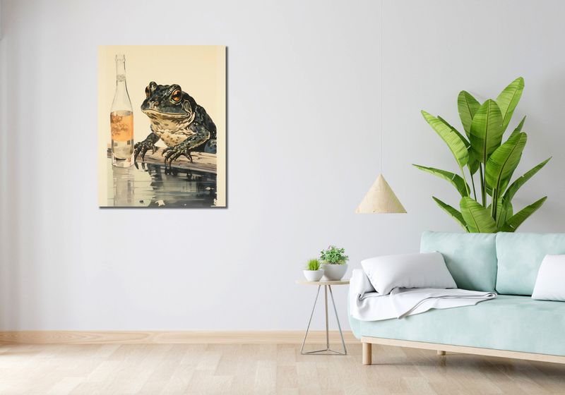 Obraz 70x90cm Refleksje Błotniaka zdjęcie 2